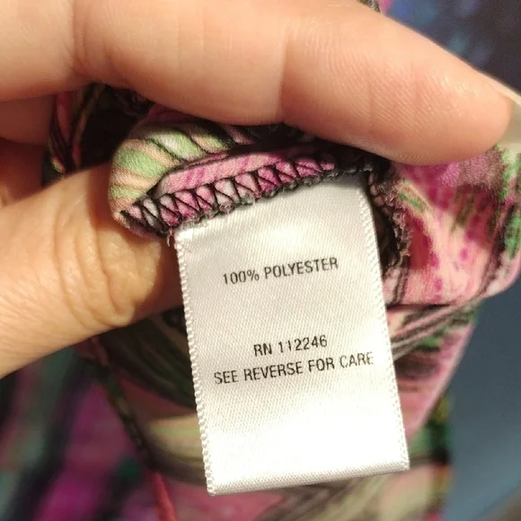 Sami & Jo Pink Sleeveless Blouse with Chevron Pattern - Picture 6 of 13